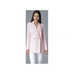 Żakiet M642 Róż. Różowe marynarki damskie FIGL, xl, bez wzorów. Za 179,00 zł.