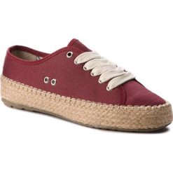 Espadryle EMU AUSTRALIA - Agonis W11411 Rich Red. Czerwone espadryle damskie EMU Australia, bez wzorów, z tworzywa sztucznego, bez obcasa, na płaskiej podeszwie. W wyprzedaży za 189,00 zł.