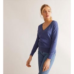 Sweter w kolorze niebieskim. Niebieskie swetry damskie Rodier, s, z bawełny, klasyczne. W wyprzedaży za 122,95 zł.