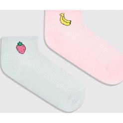 Fulloff - Skarpetki (2-pack). Różowe skarpetki damskie marki Fulloff, z bawełny. W wyprzedaży za 19,90 zł.