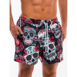 Kąpielówki męskie W148 - czarne. Czarne kąpielówki męskie Ombre Clothing, m, bez wzorów. Za 24,99 zł.