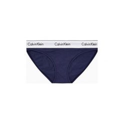 Figi Calvin Klein Jeans 0000F3787E BIKINI. Fioletowe skarpetki damskie Calvin Klein Jeans, bez wzorów, z jeansu. Za 90,35 zł.