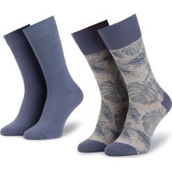 Zestaw 2 par wysokich skarpet męskich TOM TAILOR - 90116 Tropical Stone Blue 406. Szare skarpetki męskie marki Tom Tailor, bez wzorów, z elastanu. Za 35,00 zł.