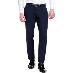 Spodnie RICCARDO SMGS000104. Niebieskie spodnie męskie Giacomo Conti, s, bez wzorów, z elastanu, eleganckie. Za 299,00 zł.