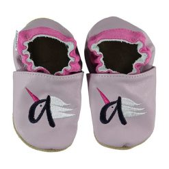 Buciki niemowlęce: Skórzane buty niemowlęce w kolorze jasnoróżowym