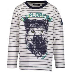 Blue Seven T-Shirt W Paski Dla Chłopców 98 Biały/Niebieski. Niebieskie t-shirty chłopięce Blue Seven, w paski, z bawełny, bez rękawów. Za 49,00 zł.