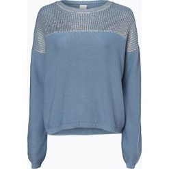 Swetry klasyczne damskie: BOSS Casual – Sweter damski z dodatkiem jedwabiu – Wennie, niebieski