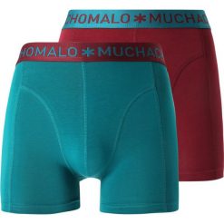 MUCHACHOMALO MEN SHORT SOLID 2 PACK Panty multicolor. Czerwone bokserki męskie MUCHACHOMALO, z bawełny. Za 169,00 zł.