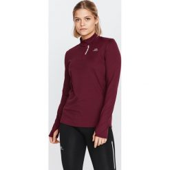 Koszulka Do Biegania Damska Długi Rękaw Run Warm. Czerwone bluzki damskie KALENJI, l, bez wzorów, z elastanu, bez kołnierzyka. Za 39,99 zł.