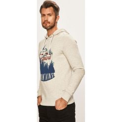 Produkt by Jack & Jones - Bluza. Szare bluzy męskie PRODUKT by Jack & Jones, xl, z nadrukiem, z bawełny, z kapturem, bez rękawów, z kapturem. W wyprzedaży za 69,90 zł.