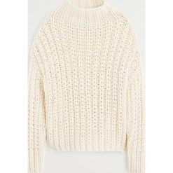 Mango - Sweter Handmade. Swetry damskie Mango, s, bez wzorów, z wełny, bez rękawów, bez kaptura. Za 159,90 zł.