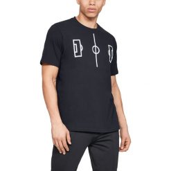 Under Armour Field Koszulka Czarny. Czarne podkoszulki męskie Under Armour, l, z nadrukiem, z elastanu, z krótkim rękawem. Za 137,95 zł.
