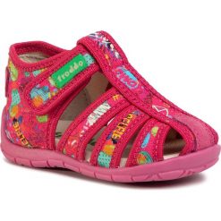 Kapcie FRODDO - G1700250 M Fuxia. Różowe sandały dziewczęce Froddo, ze skóry, bez zapięcia. Za 139,00 zł.