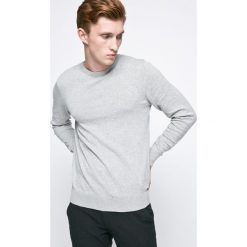 Kensington - Sweter. Szare swetry klasyczne męskie Kensington, m, z bawełny, z okrągłym kołnierzem. W wyprzedaży za 29,90 zł.