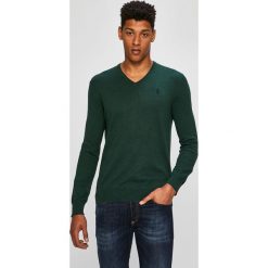 Polo Ralph Lauren - Sweter. Zielone swetry męskie Polo Ralph Lauren, xl, bez wzorów, z bawełny, polo, bez kaptura. W wyprzedaży za 499,90 zł.