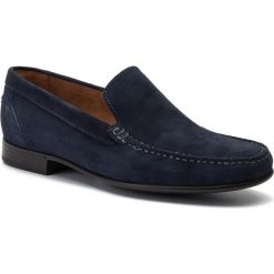 Mokasyny GINO ROSSI - Romeo MMU326-N84-4K00-5700-0 59. Niebieskie mokasyny męskie Gino Rossi, na co dzień, bez wzorów, ze skóry, eleganckie, bez zapięcia. W wyprzedaży za 239,00 zł.
