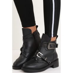 Czarno-Srebrne Botki Be on Top. Czarne buty zimowe damskie Born2be. Za 109,99 zł.