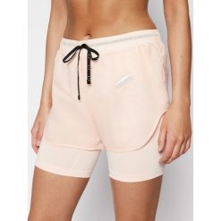 Szorty sportowe NIKE Air 2In1 CJ2154. Pomarańczowe spodnie damskie Nike, l, bez wzorów, z elastanu, sportowe. Za 149,00 zł.