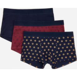 Bokserki 3 pack - Bordowy. Czerwone bokserki męskie Reserved, bez wzorów. Za 59,99 zł.