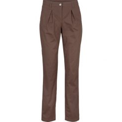 Spodnie chino ocieplane bonprix brązowy. Pomarańczowe spodnie damskie bonprix, bez wzorów. Za 124,99 zł.