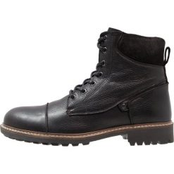 Botki damskie: Pier One Botki sznurowane black