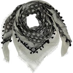 Chusty damskie: Chusta „Ahoi Sailor” w kolorze szaro-kremowym – 135 x 135 cm