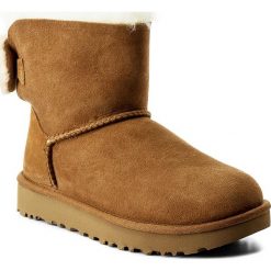 Buty UGG - W Arielle 1019625 W/Che. Brązowe kozaki damskie skórzane marki Ugg. W wyprzedaży za 519,00 zł.