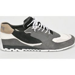 Camper - Buty. Szare buty sportowe męskie Camper, ze skóry, na sznurówki. W wyprzedaży za 359,90 zł.