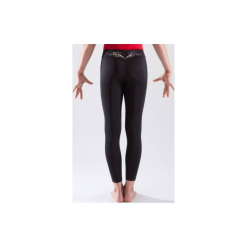 Legginsy do gimnastyki 500 damskie. Czarne legginsy DOMYOS, z elastanu. Za 49,99 zł.