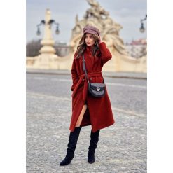 Bordowy Płaszcz Stonehaven. Czerwone płaszcze damskie Renee, s, długie. Za 229,99 zł.