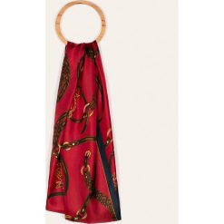Lauren Ralph Lauren - Szal. Czerwone szaliki damskie Lauren Ralph Lauren, bez wzorów, z jedwabiu. Za 339,90 zł.