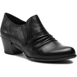 Półbuty TAMARIS - 1-24408-21 Black 001. Czarne półbuty damskie skórzane Tamaris, na obcasie. Za 249,90 zł.