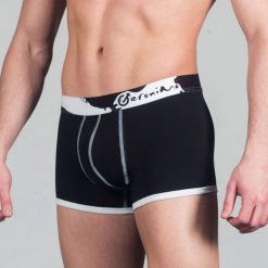 Męskie bokserki GERONIMO Soft 64B1. Różowe bokserki męskie Geronimo, z nadrukiem, z elastanu. Za 69,99 zł.