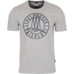 T- shirt Aeronautica Militare. Szare koszulki męskie xl, bez wzorów, z włoskim kołnierzykiem. Za 279,00 zł.