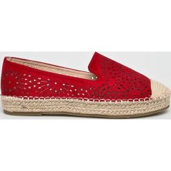 Answear - Espadryle Primavera. Czarne espadryle damskie ANSWEAR, bez wzorów, z gumy, bez obcasa, na obcasie. W wyprzedaży za 59,90 zł.