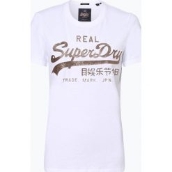 Superdry - T-shirt damski, biały. Białe t-shirty damskie Superdry, xs, z nadrukiem, bez kołnierzyka. Za 129,95 zł.