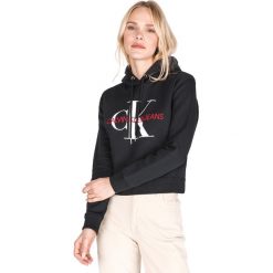 Calvin Klein Bluza Czarny. Czarne bluzy damskie Calvin Klein, s, bez wzorów, z bawełny, bez rękawów, bez kaptura. Za 497,95 zł.