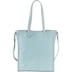 Torba shopper z bawełny kanwy bonprix morski pastelowy. Niebieskie torby damskie na zakupy bonprix, bez wzorów, z bawełny, na ramię, bez dodatków. Za 32,99 zł.