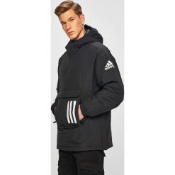 Adidas Performance - Kurtka. Czarne płaszcze męskie adidas Performance, s, bez wzorów, z poliesteru, krótkie, z kapturem. W wyprzedaży za 549,90 zł.