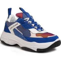 Sneakersy CALVIN KLEIN JEANS - Marvin S0592 Nautical Blue/Chintz Rose/White. Niebieskie sneakersy męskie Calvin Klein Jeans, na co dzień, bez wzorów, z jeansu, bez zapięcia. Za 779,00 zł.