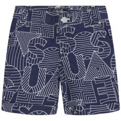 Szorty materiałowe Guess N02D01 WCSI0. Niebieskie szorty damskie Guess, m, z aplikacjami, z bawełny. Za 179,00 zł.