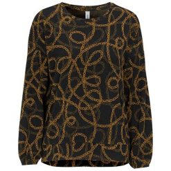 Soyaconcept Wzorzysty sweter żakardowy Clarissa czarny we wzory female czarny/ze wzorem M (40). Czarne swetry damskie Soyaconcept, s, bez wzorów, z dżerseju, klasyczne, bez rękawów, bez kaptura. Za 189,00 zł.