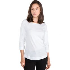Tommy Hilfiger Tessa Koszulka Biały. Białe koszulki damskie TOMMY HILFIGER, l, bez wzorów, z bawełny, bez kołnierzyka, z długim rękawem. Za 223,95 zł.