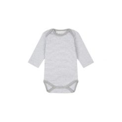 Sense Organics Baby Body dziecięce YVON pinny stripes grey marl - szary. Szare body niemowlęce marki Sense Organics, z bawełny. Za 39,00 zł.