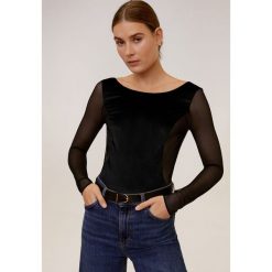 Mango - Body Arabella. Czarne body damskie Mango, s, bez wzorów, z elastanu. Za 139,90 zł.