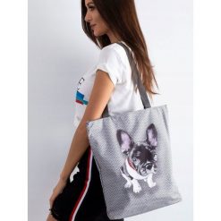 Torebka damska shopper bag Lorenti Sunny Chester 024 - Szary. Szare torby damskie na zakupy LORENTI, biznesowe. Za 74,99 zł.