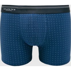 Selected - Bokserki. Niebieskie bokserki męskie Selected, bez wzorów, z elastanu. W wyprzedaży za 29,90 zł.