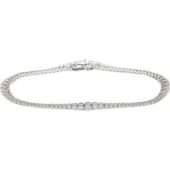 Bransoletki damskie: Bransoletka Białe Złoto - złoto białe 750, Brylant 2,51ct