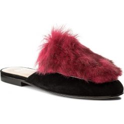Klapki damskie: Klapki HEGO’S MILANO – 1026 Camoscio Nero/Fur Fuxia