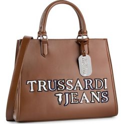 Torebka TRUSSARDI JEANS - 75B00683 B200. Pomarańczowe torebki klasyczne damskie Trussardi Jeans, bez wzorów, z jeansu, klasyczne, bez dodatków. Za 689,00 zł.